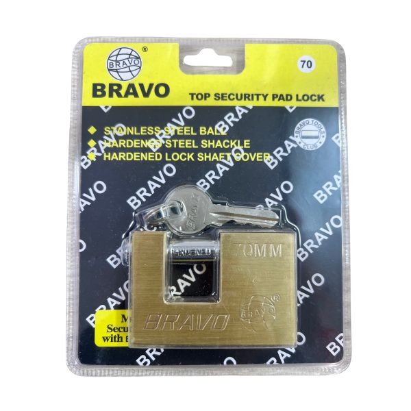 Candado rectangular cobre 90mm